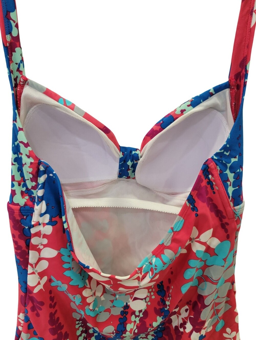 Boden Halter One Piece Bathing Swimsuit Retro Floral Pink Blue Women’s Size 10 - Picture 10 of 17